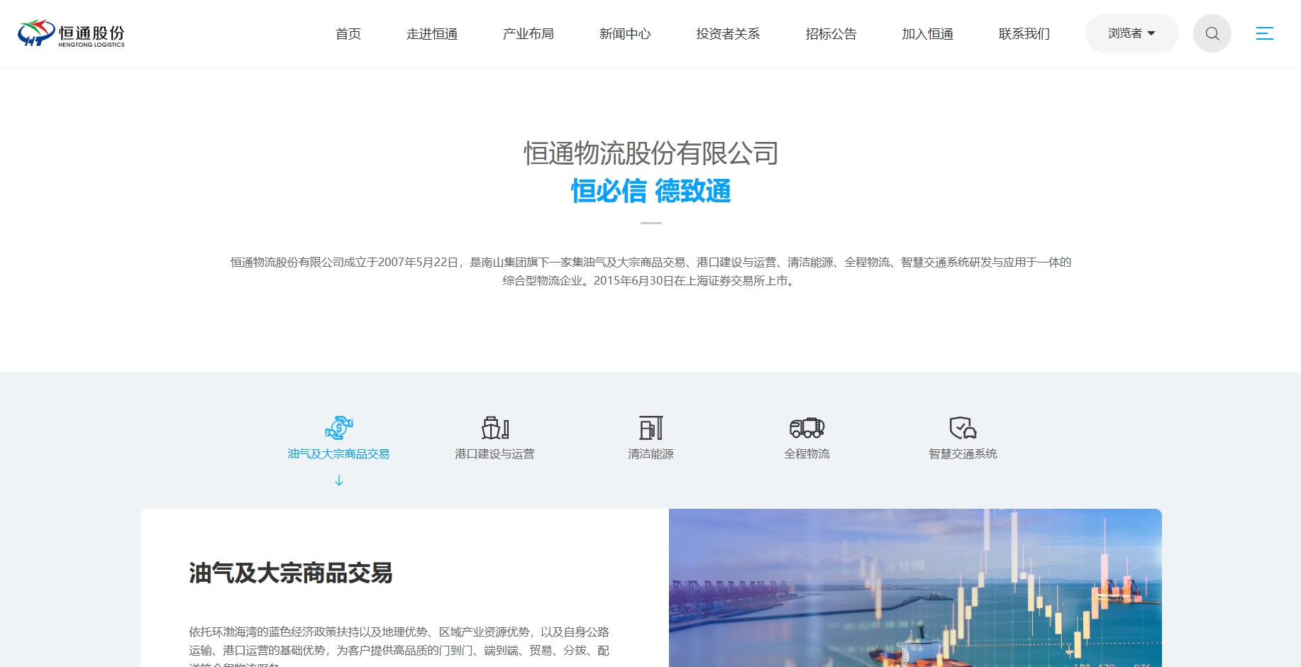 山东恒通化工股份有限公司 截图